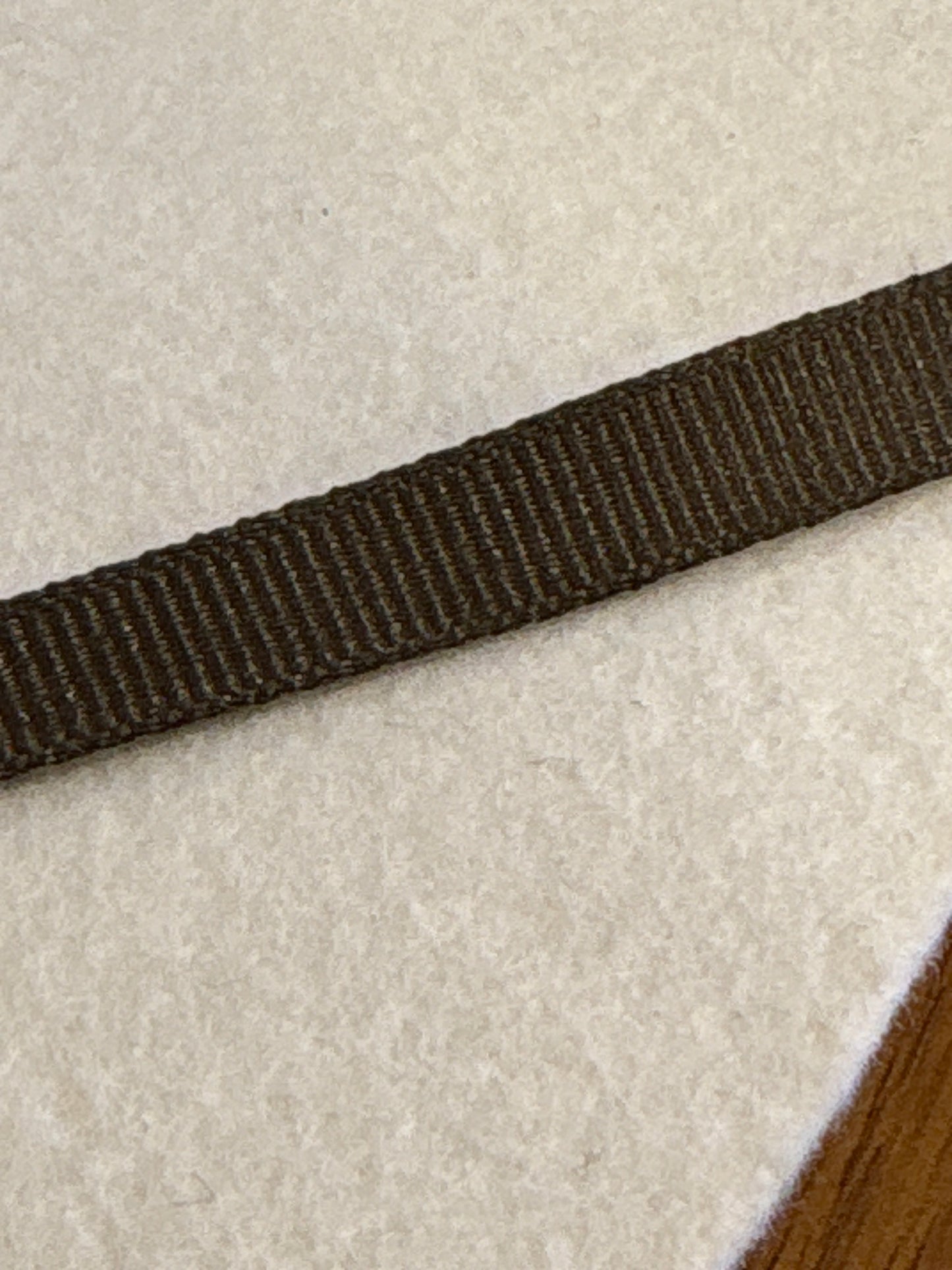 Brown shimmer ribbed ribbon: 8 yards