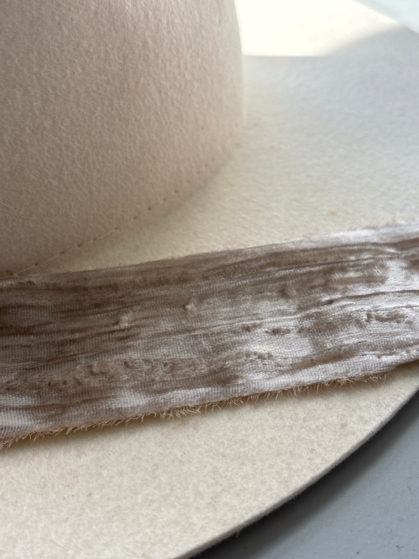 2 Inch Frayed Edge Velvet Silk Ribbon