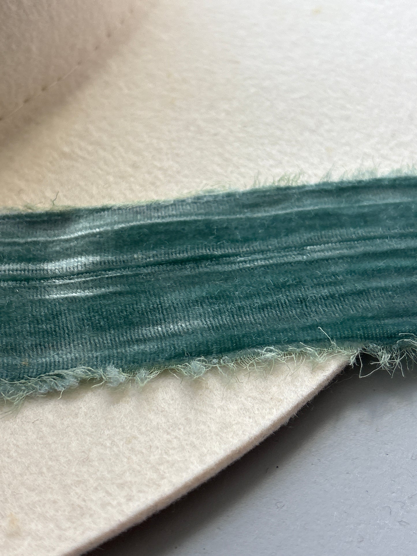 2 Inch Frayed Edge Velvet Silk Ribbon