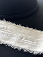 2 Inch Frayed Edge Velvet Silk Ribbon