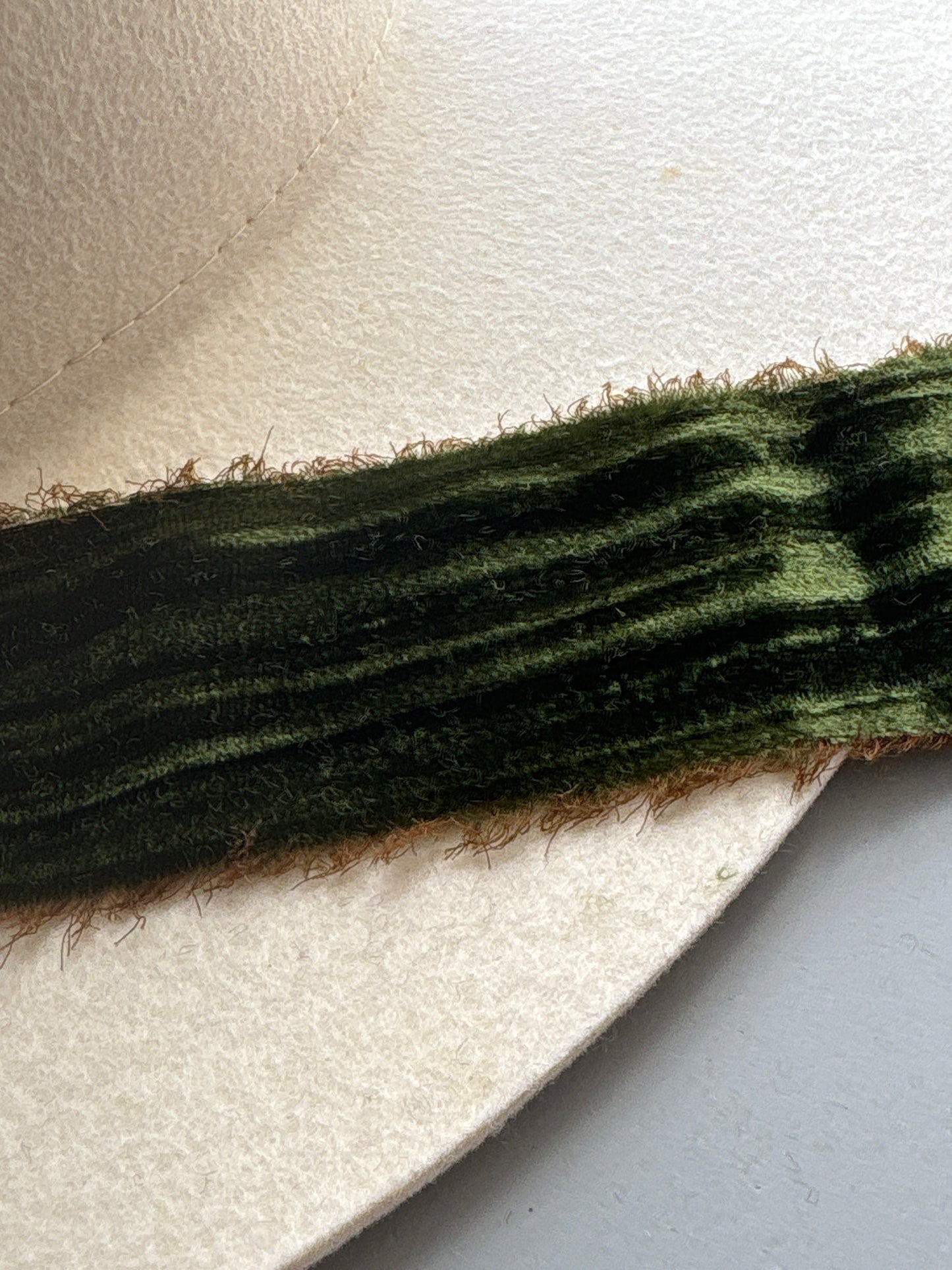 2 Inch Frayed Edge Velvet Silk Ribbon