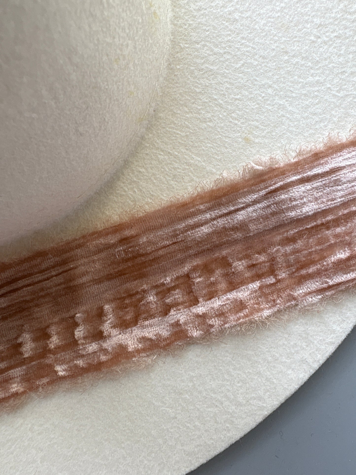 2 Inch Frayed Edge Velvet Silk Ribbon