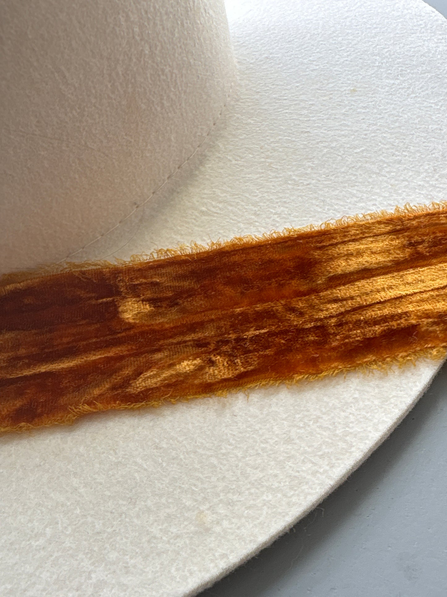 2 Inch Frayed Edge Velvet Silk Ribbon